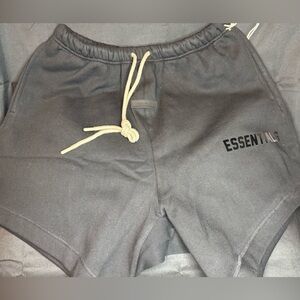 Fear of God Essentials Black Athletic Shorts